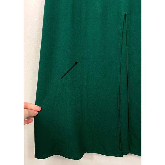 Reformation Baxley Midi Dress Emerald Green Size 8 Holiday Party Formal Wedding - Picture 9 of 16